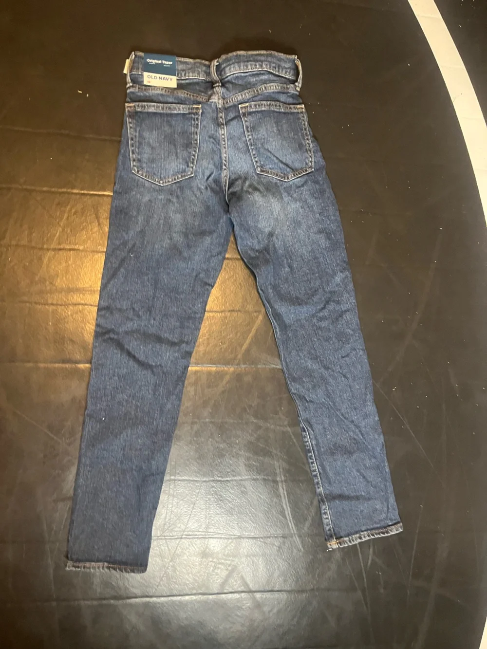 Boys Old Navy Dark Blue Taper Fit Jeans Size 12 NWT